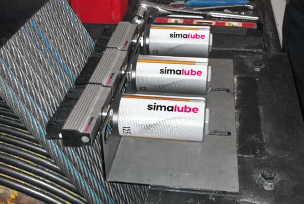 libegő kenése simalube automata kenőrendszerrel