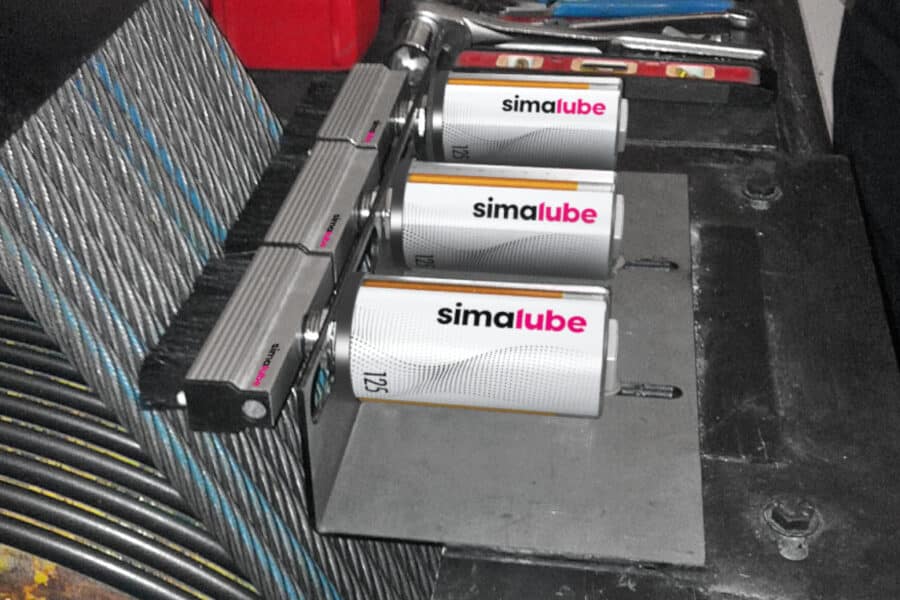 libegő kenése simalube automata kenőrendszerrel